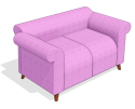 sh_Sofa 2 Lugares Multicor Parametrico Rosa